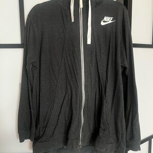 Nike Dark Gray Zip-Up Hoodie